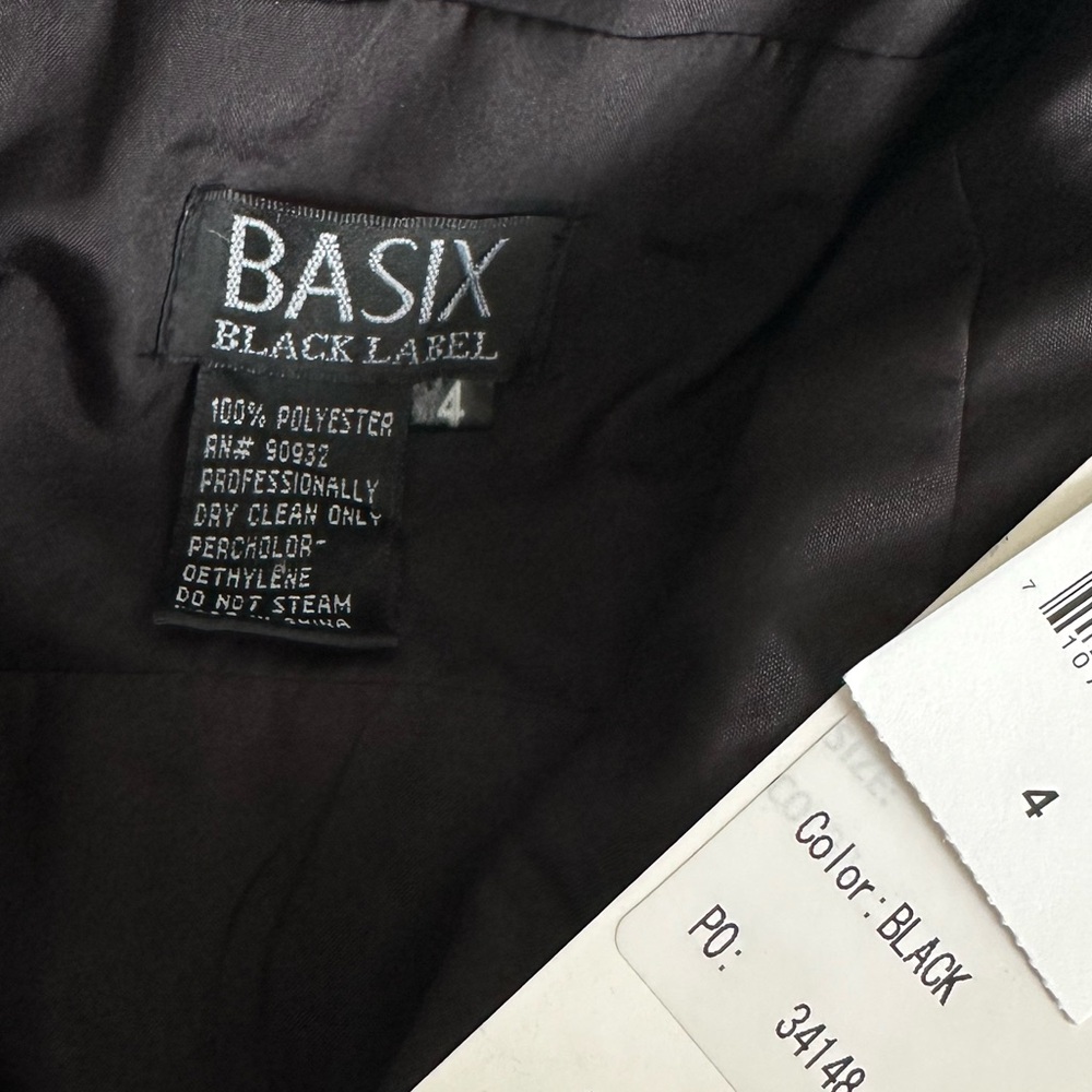 BASIX BLACK LABEL RUFFLE COLLAR EVENING DRESS - Picture 11 of 12